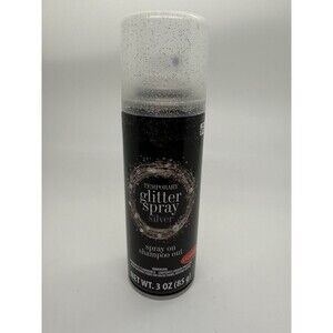 GOODMARK Silver Glitter Spray Temporary Hair Color Spray Can NEW 3 Oz Can